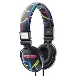 Moki Poppers Wired AUX Headphones - Black