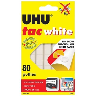 GLUE UHU U-TAC WHITE 80'S 50GM