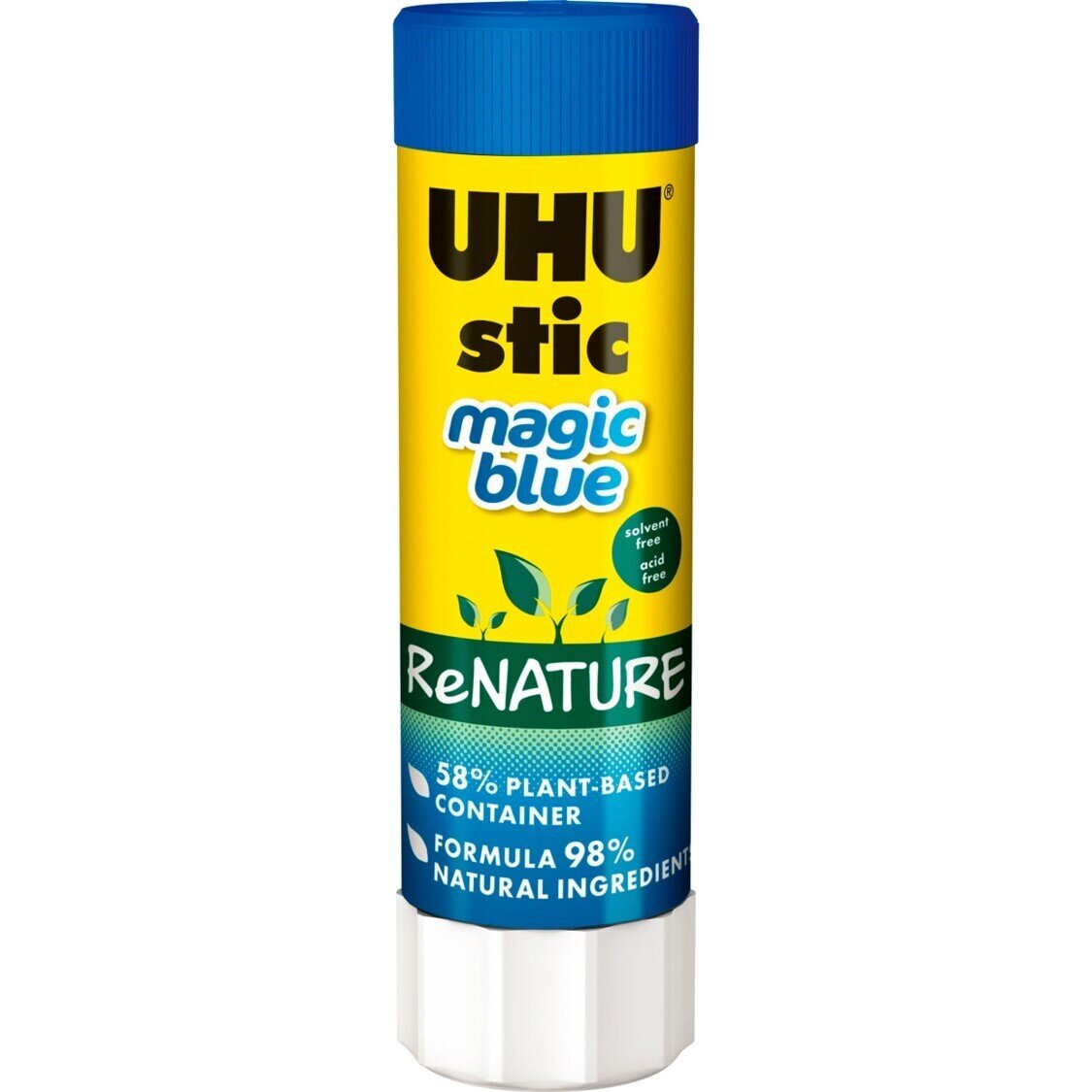 GLUE STIC UHU 21G RENATURE BLUE