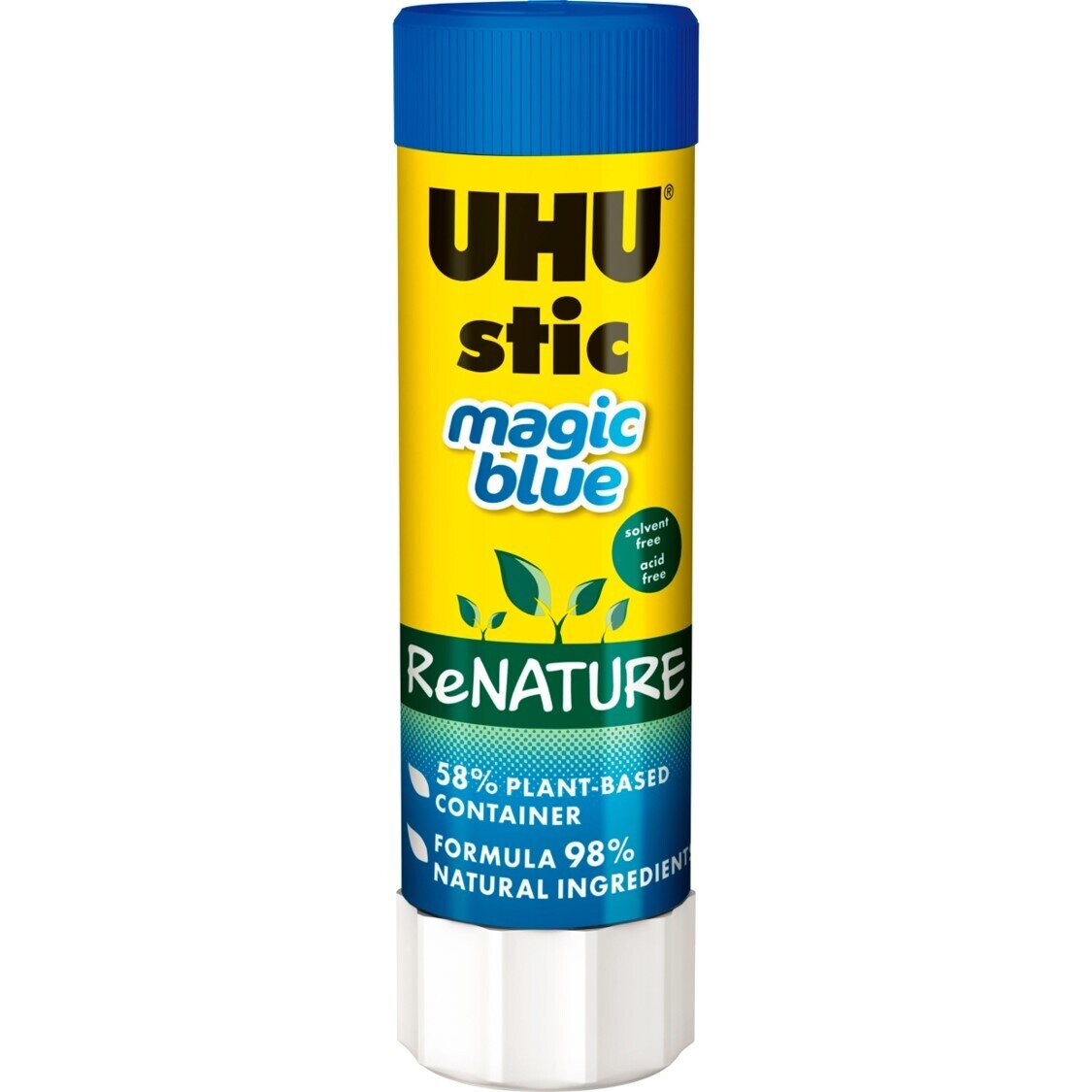 GLUE STIC UHU 40G RENATURE BLUE