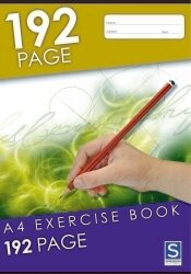 EXERCISE BOOK SOVEREIGN A4 8MM RULED 192PG