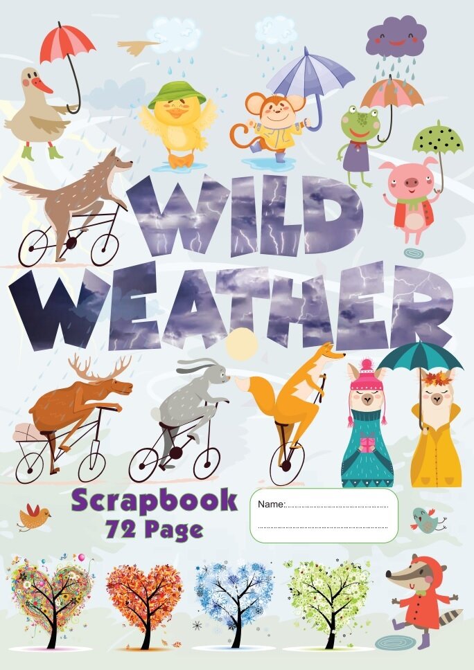 SCRAPBOOK GNS WILD WEATHER 335X240MM 60GSM 72PG