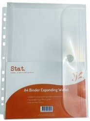EXPANDING BINDER WALLET STAT A4 CLEAR