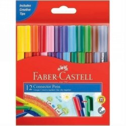 MARKER FABER-CASTELL CONNECTOR PENS COLOUR WLT12