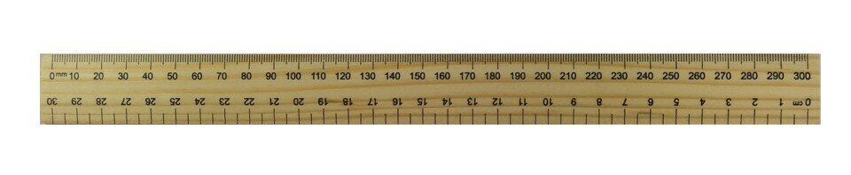 RULER GNS 30CM WOODEN PK50