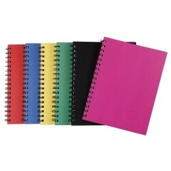 NOTEBOOK SPIRAX 511 A5 H/C ASSORTED