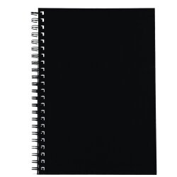 NOTEBOOK SPIRAX 512 A4 H/C TWIN WIRO BLACK 200PG