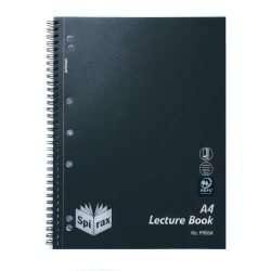 LECTURE BOOK SPIRAX A4 P906A PP S/O BLACK 250PG
