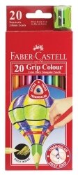 PENCIL COLOURED FABER -CASTELL TRIANG GRIP PK20