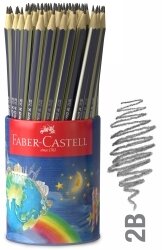 PENCIL LEAD FABER-CASTELL GOLDFABER GRAPHITE 2B TIN CUP 72