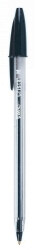 PEN BIC BP CRISTAL MED BLACK BX12