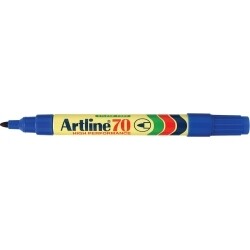 MARKER ARTLINE 70 PERMANENT 1.5MM BULLET NIB BLUE