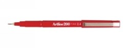 PEN ARTLINE FINELINER 200 0.4MM FINE RED