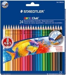 PENCIL COLOURED STAEDTLER NORIS AQUARELL PK24