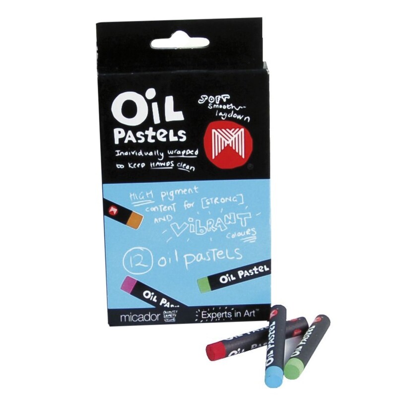 OIL PASTELS MICADOR SMALL ASST PK12