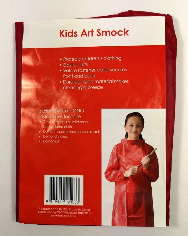 ART SMOCK GNS KIDS 80CM LONG SLEEVE