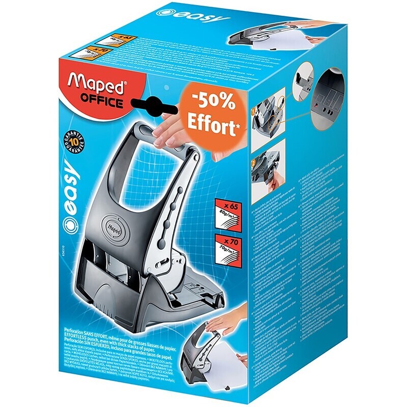SP- HOLE PUNCH MAPED EASY PUNCH 65/70 SHEETS