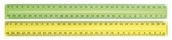 RULER GNS 30CM CLEAR PLASTIC TINTED