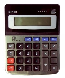 CALCULATOR STAT 8 DIGIT SDT001 SMALL DUAL PWR