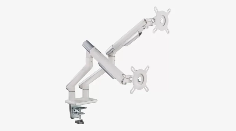 Premium Slim Aluminium Spring-Assisted Monitor Arms, Dual