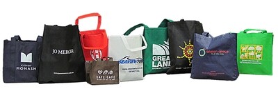 White Non Woven Insulated Bag with Zipped Lid