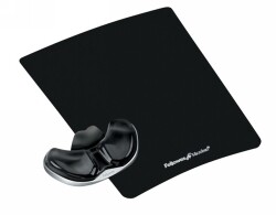 SP- MOUSE PAD FELLOWES GLIDING PALM SUPPORT GEL CLEAR BLACK