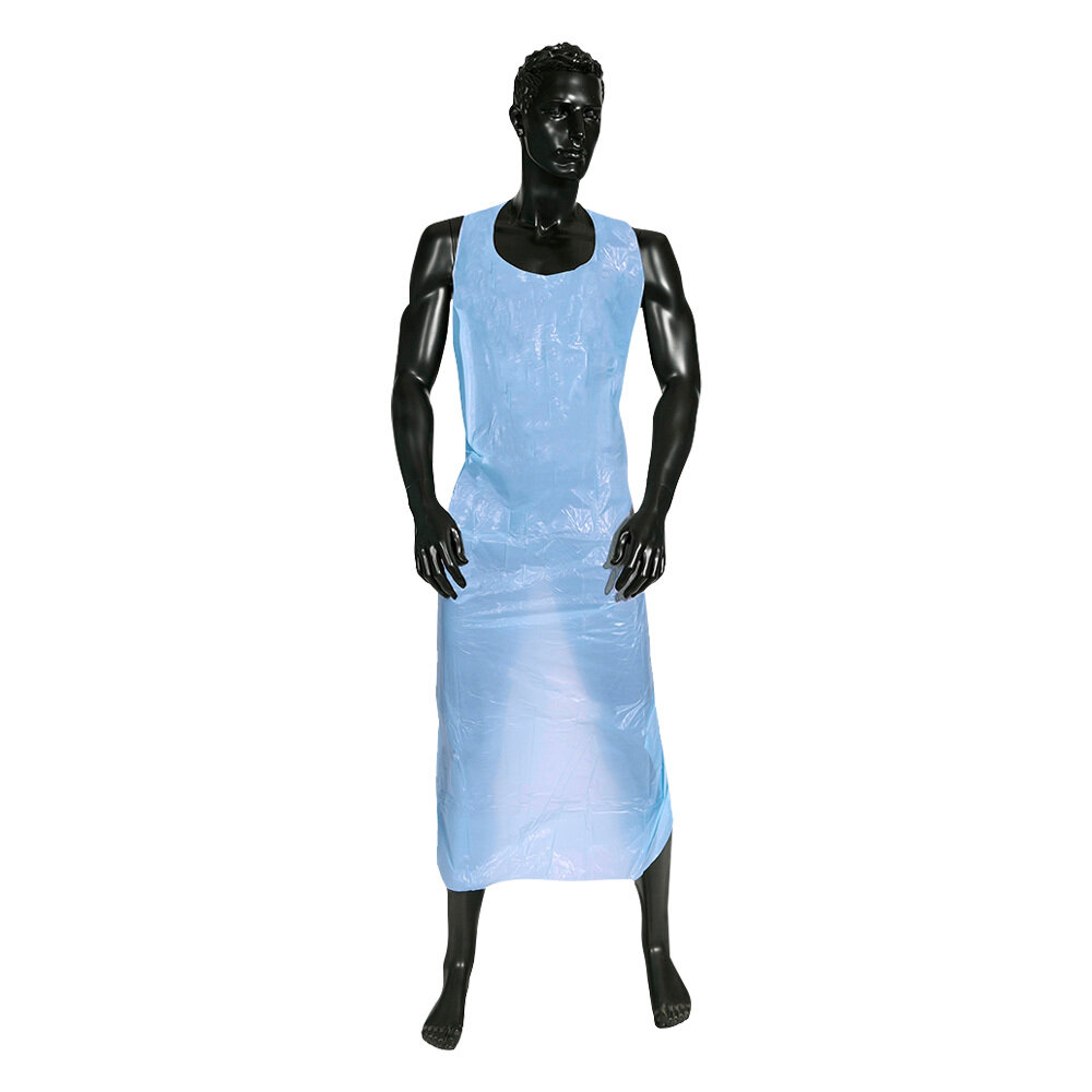 ULTRA HEALTH APRON PE BLUE- 100 Pack