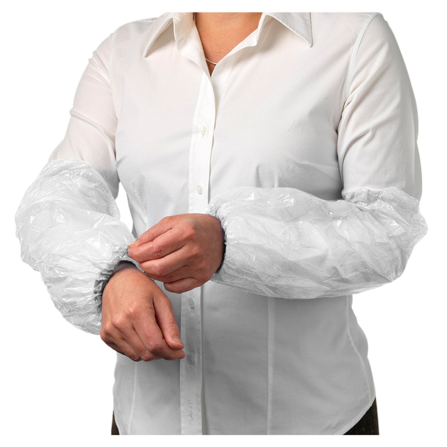 ULTRA HEALTH OVERSLEEVES PE WATERPROOF WHITE - 100 pack
