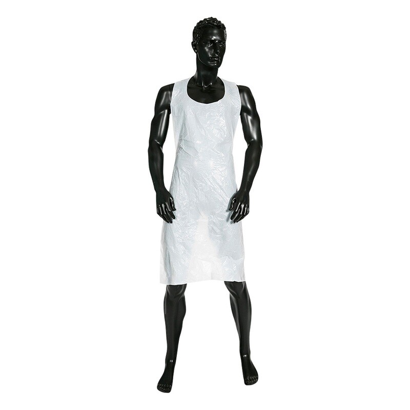 ULTRA HEALTH APRON PE WHITE- 100 Pack