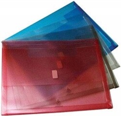 DOCUMENT WALLET COLBY F/C POLYWALLY 325F CLEAR