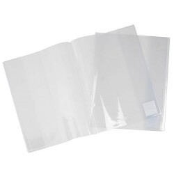 BOOK SLEEVES CONTACT 335X245MM SLIP ON SCRAPBOOK CLEAR PK5