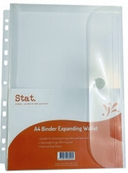 EXPANDING BINDER WALLET STAT A4 CLEAR