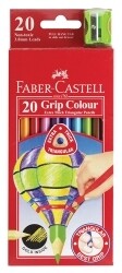 PENCIL COLOURED FABER -CASTELL TRIANG GRIP PK20