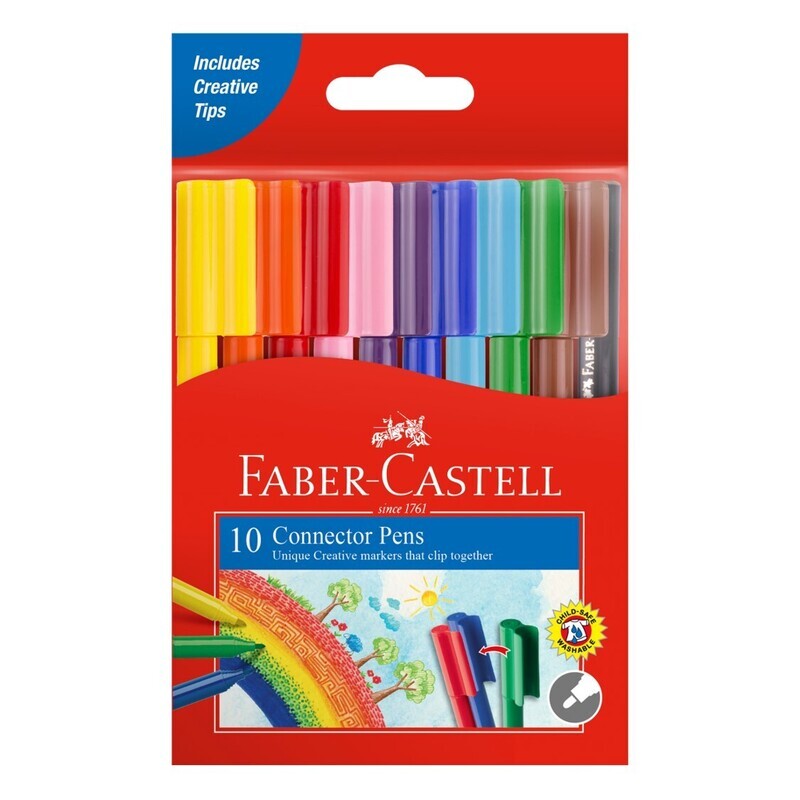 MARKER FABER-CASTELL CONNECTOR PENS WLT10