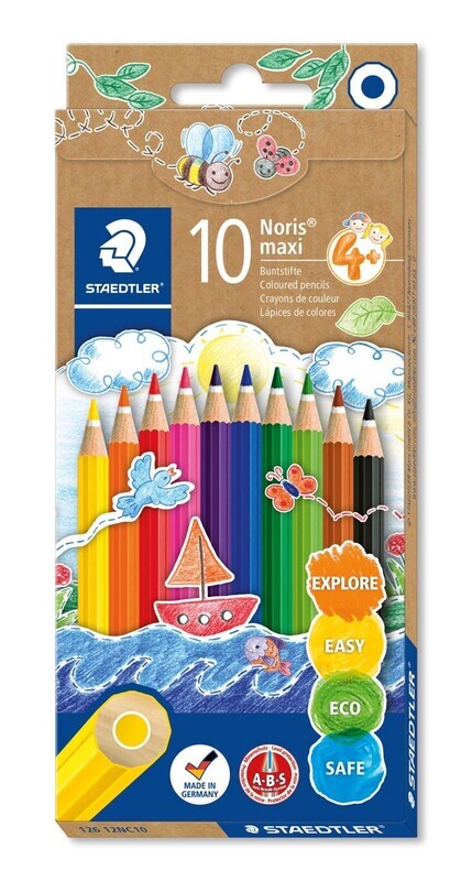 PENCIL COLOURED STAEDTLER MAXI LEARNERS PK10