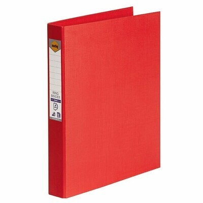 BINDER MARBIG A4 PE 4 D-RING 25MM RED