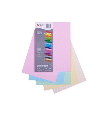 CARDBOARD QUILL A4 210GSM PASTEL PK50
