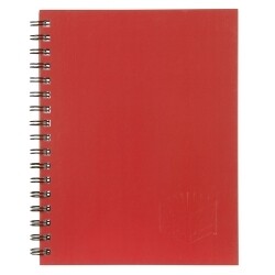 NOTEBOOK SPIRAX 512 A4 H/C TWIN WIRE RED 200PG
