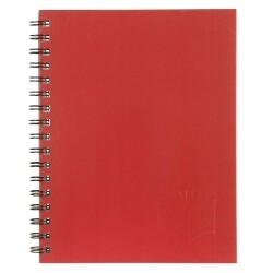 NOTEBOOK SPIRAX 512 A4 H/C TWIN WIRE RED 200PG