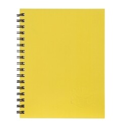 NOTEBOOK SPIRAX 512 A4 H/C TWIN WIRE YELLOW 200PG