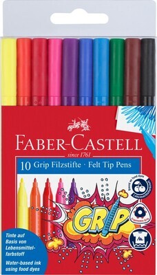 MARKER FABER-CASTELL GRIP COLOURING PK10