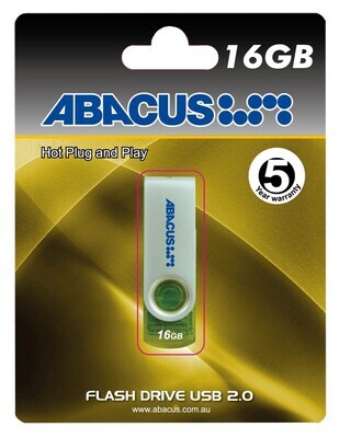 USB 2.0 ABACUS 16GB SWIVEL