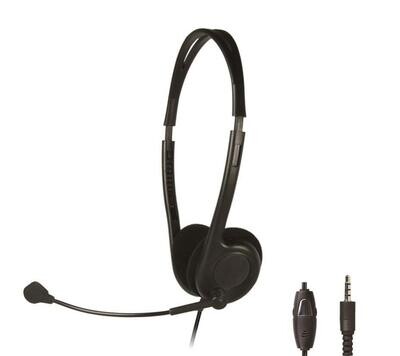HEADSET SHINTARO LIGHT WEIGHT WITH BOOM MICROPHONE 3.5MM JACK