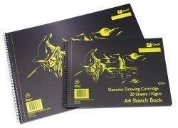 SKETCH BOOK QUILL Q534 A4 SPIRAL S/O 20LF