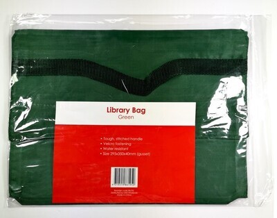 LIBRARY BAG GNS 295X350MM GREEN