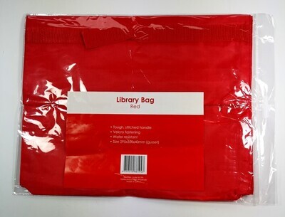 LIBRARY BAG GNS 295X350MM RED