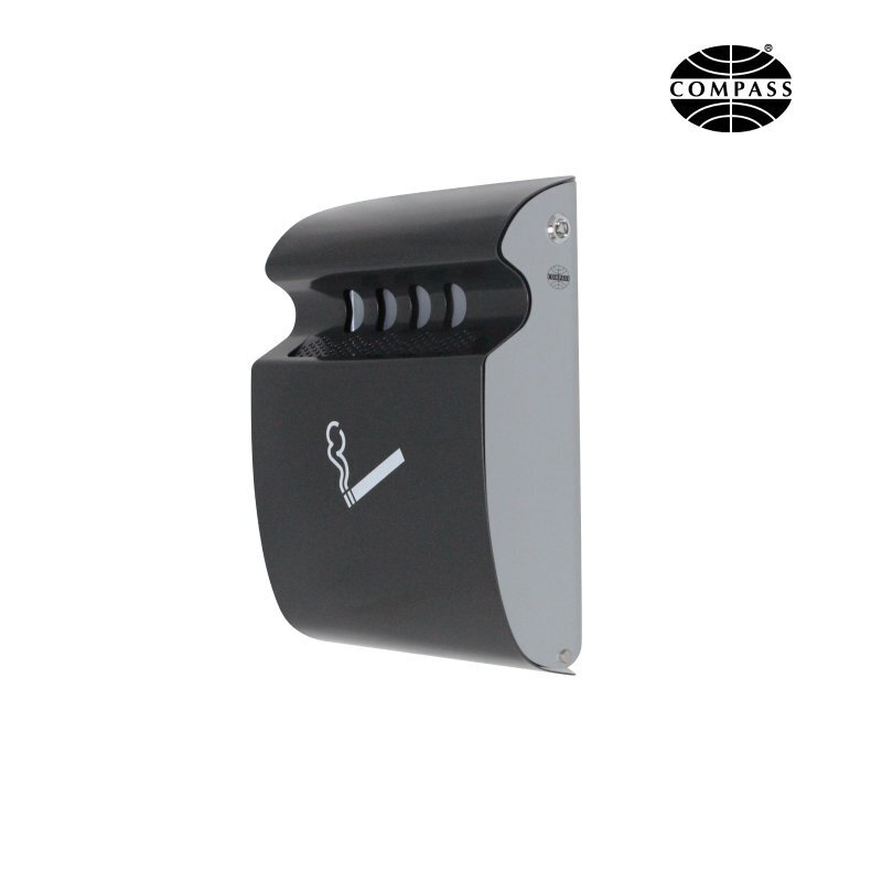SP- ASH TRAY COMPASS WALL MOUNT GREY