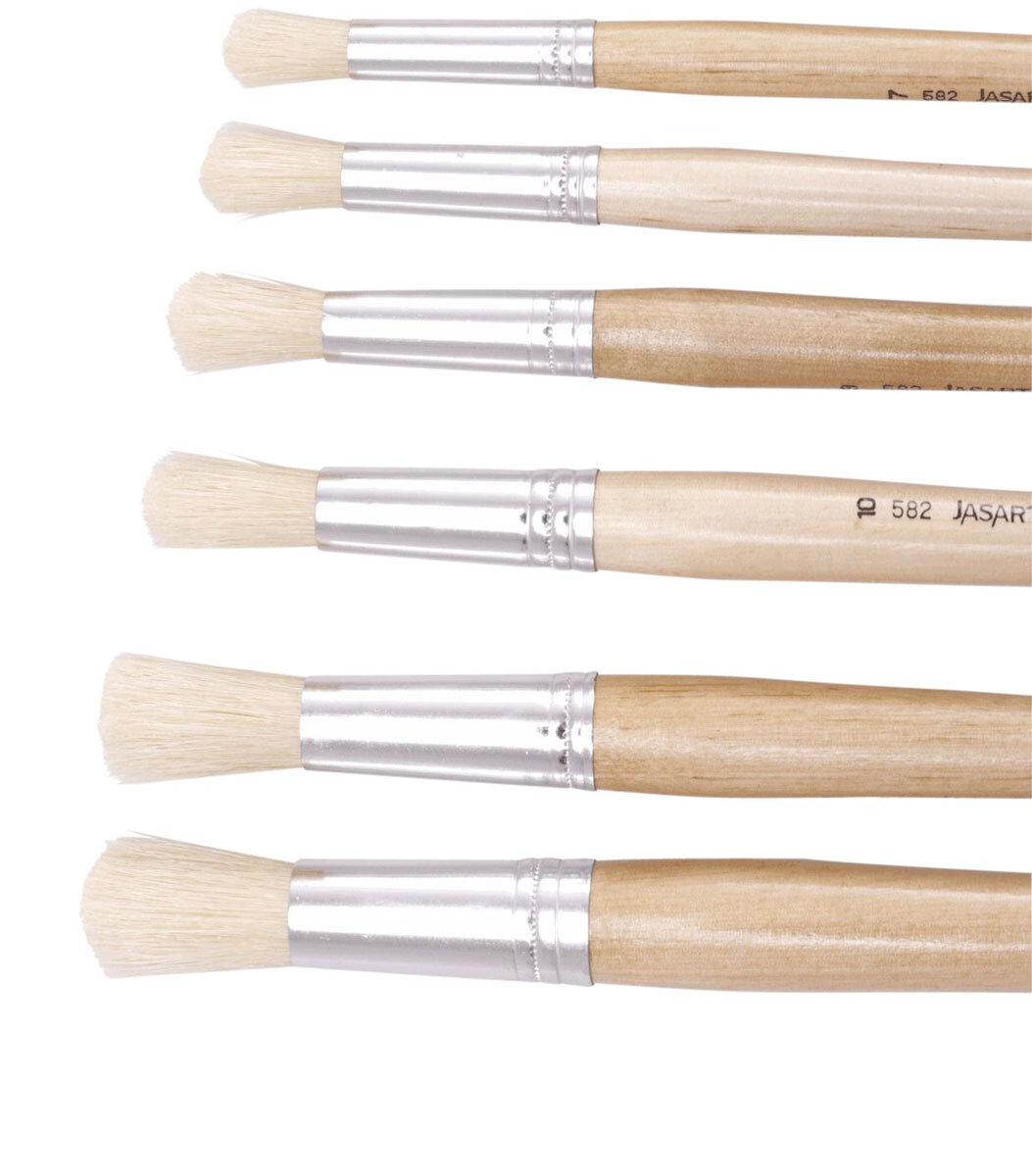 PAINT BRUSH JASART NO.1 582 HOG BRISTLE SERIES ROUND