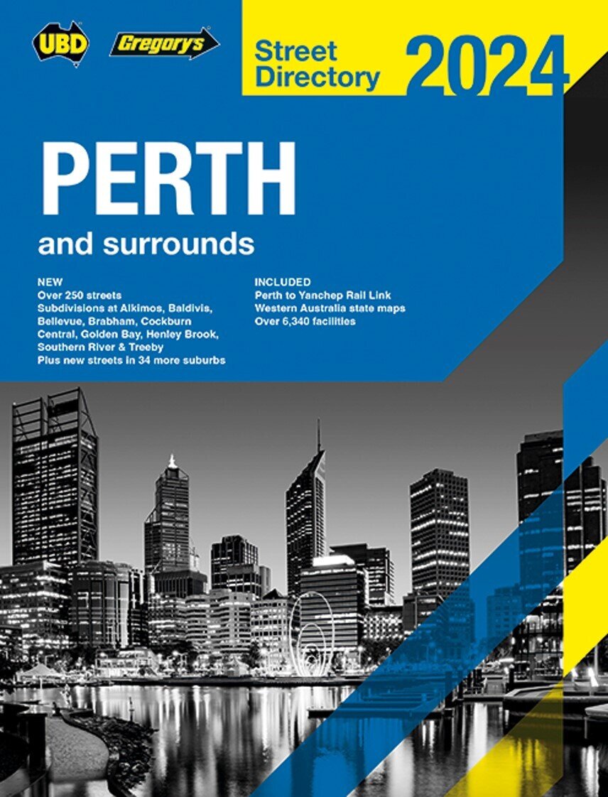 STREET DIRECTORY UBD/GRE 2024 PERTH 66TH EDITION