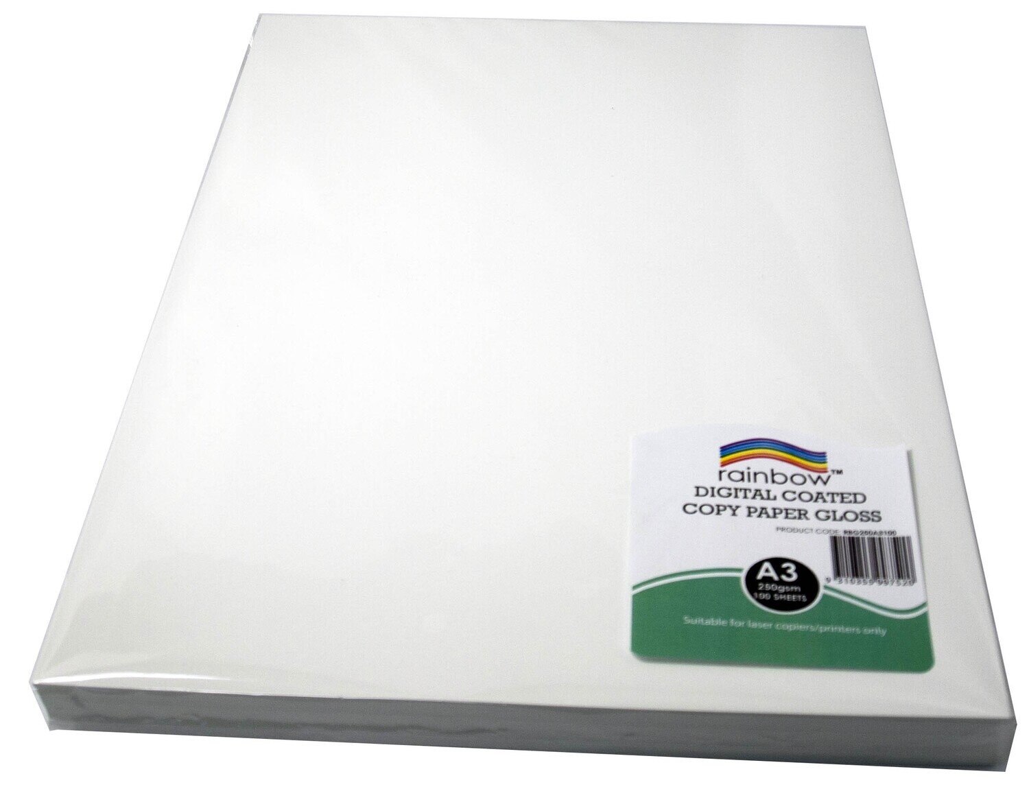 DIGITAL COPY PAPER RAINBOW A3 GLOSS 250GSM WHITE PK100